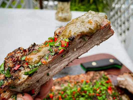Pork Ribs with Herb Salsa