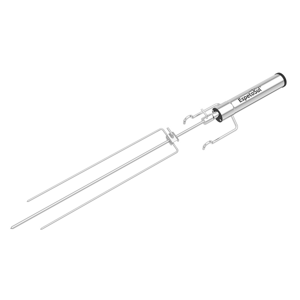 Double Premium Powered BBQ Rotisserie Kit